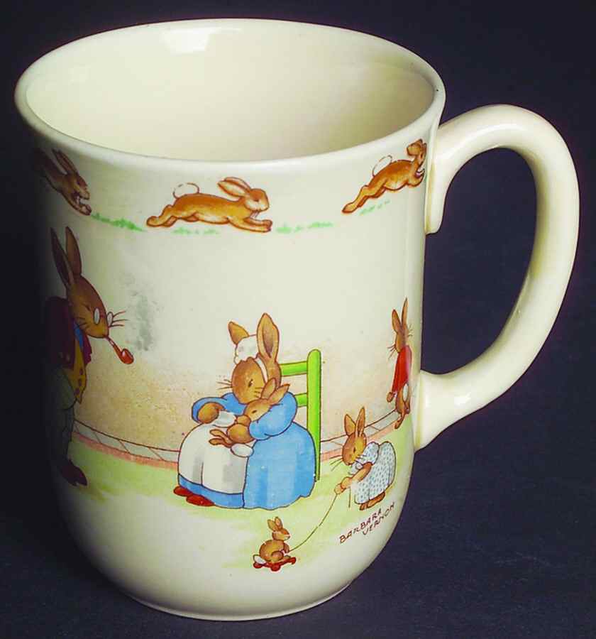 Bunnykins (Albion Shape) 1 Handle Don Beaker by Royal Doulton-1