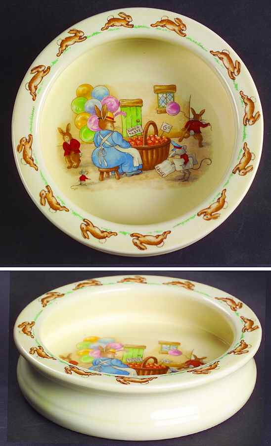 Bunnykins (Albion Shape) 6" Round Baby Plate by Royal Doulton-1