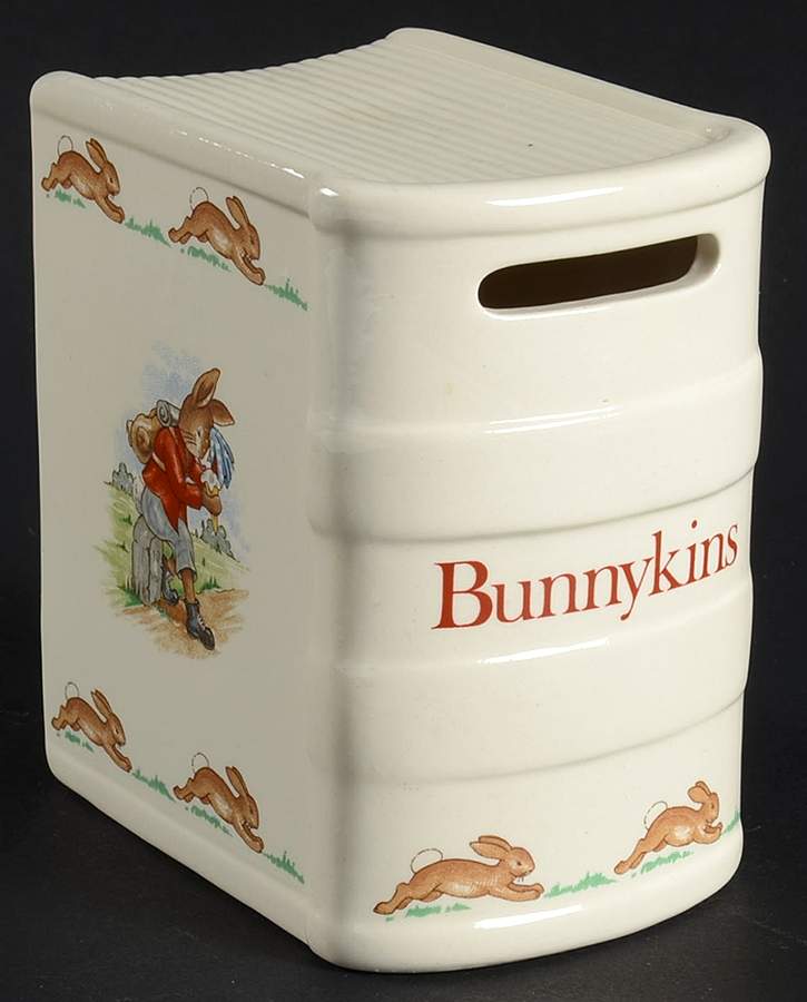 Bunnykins (Albion Shape) 2nd Child Birth Commemorative Bank Book T.R.H Prince & Princess of Wale by Royal Doulton-1