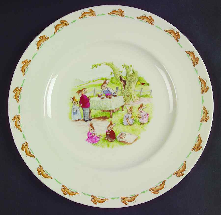 Bunnykins (Albion Shape) Dinner Plate by Royal Doulton-1