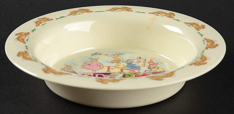 Bunnykins (Albion Shape) Melamine Baby Bowl by Royal Doulton-1