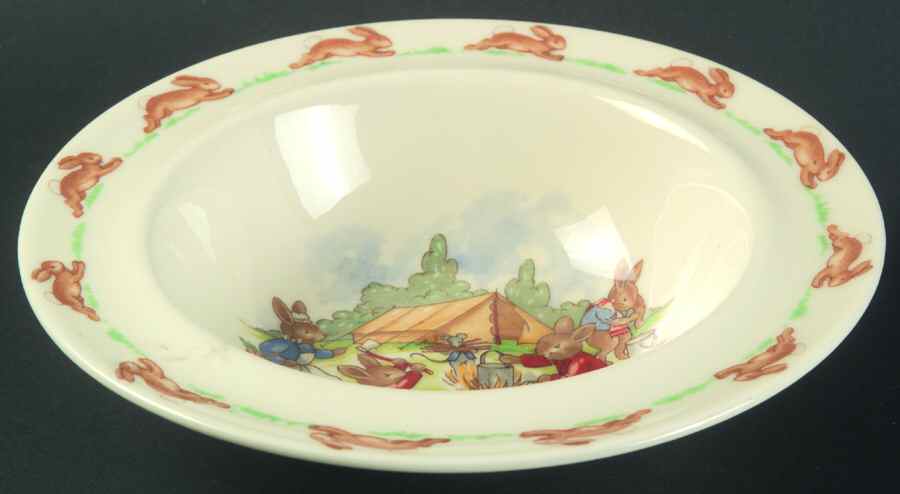 Bunnykins (Albion Shape) Rim Fruit/Dessert (Sauce) Bowl by Royal Doulton-1