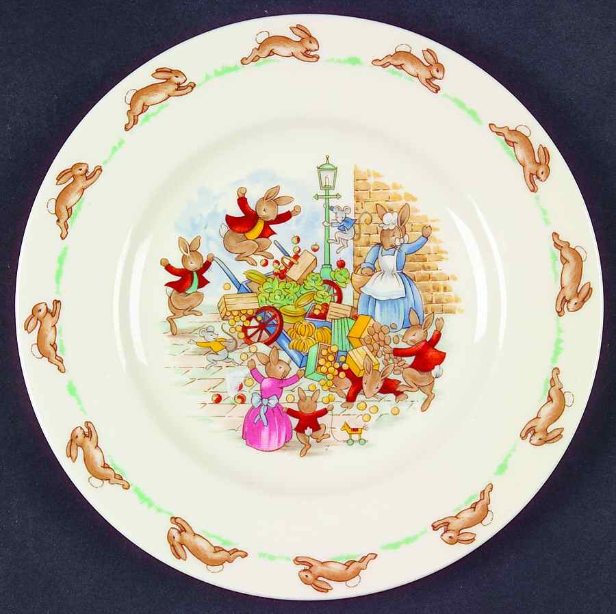 Bunnykins (Albion Shape) Bread & Butter Plate by Royal Doulton-1