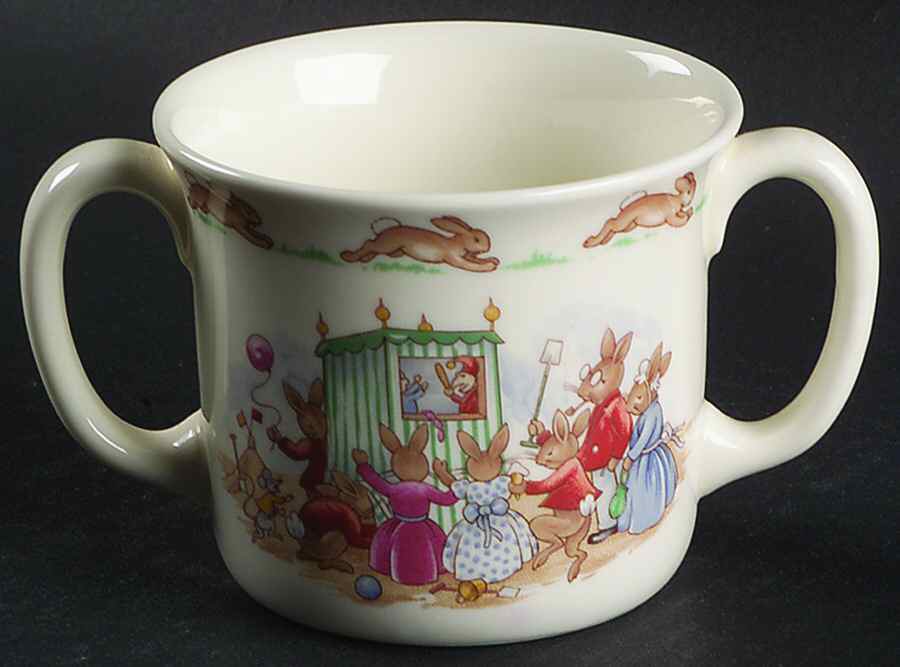 Bunnykins (Albion Shape) 2 Handled Hug a Mug Mug by Royal Doulton-1