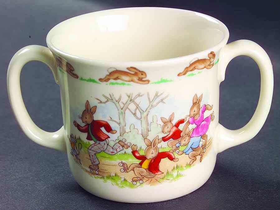 Bunnykins (Albion Shape) 2 Handled Hug a Mug Mug by Royal Doulton-1