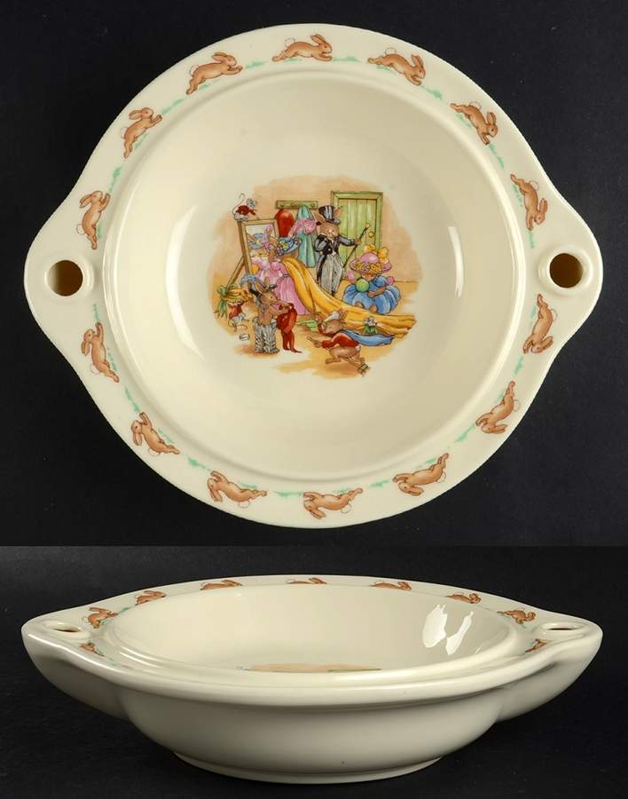 Bunnykins (Albion Shape) Plate-Hot Water/No Cover by Royal Doulton-1