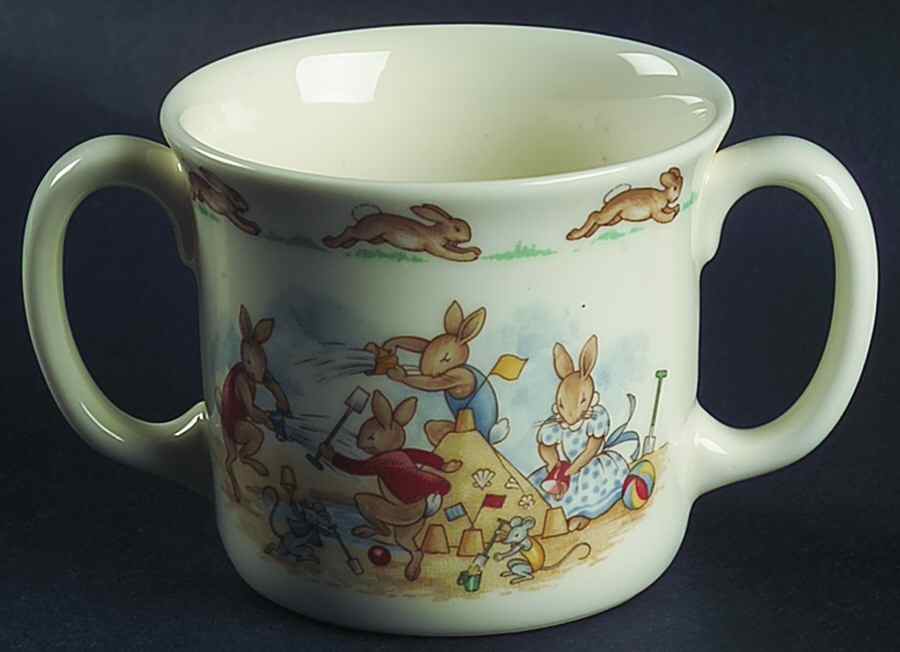 Bunnykins (Albion Shape) 2 Handled Hug a Mug Mug by Royal Doulton-1
