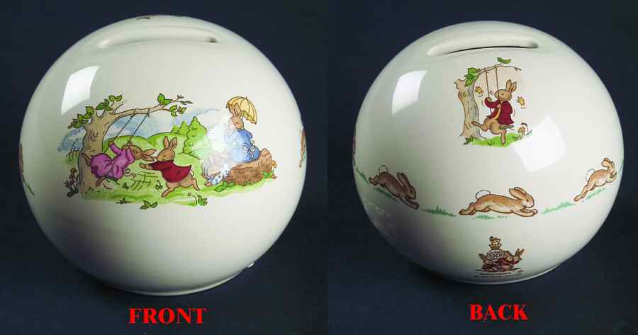 Bunnykins (Albion Shape) Bank by Royal Doulton-1