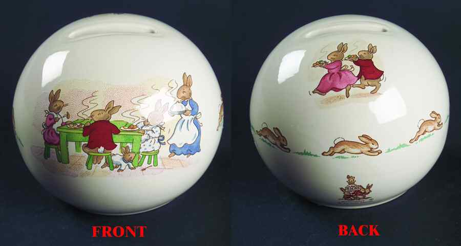 Bunnykins (Albion Shape) Bank by Royal Doulton-1