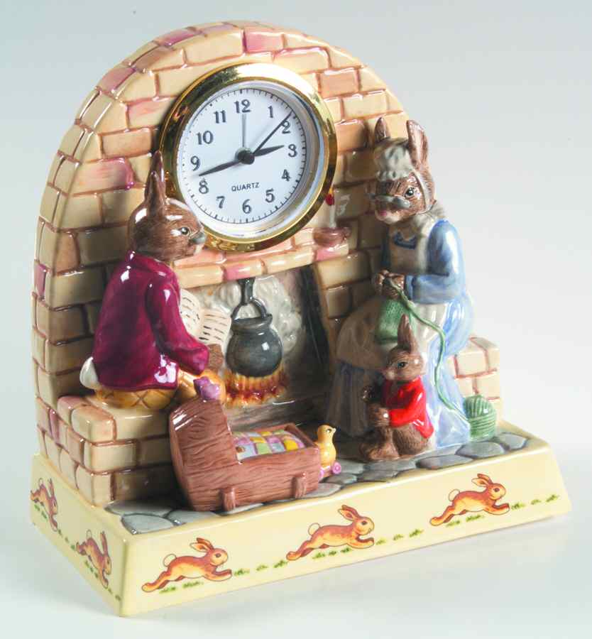 Bunnykins (Albion Shape) Quartz Clock by Royal Doulton-1