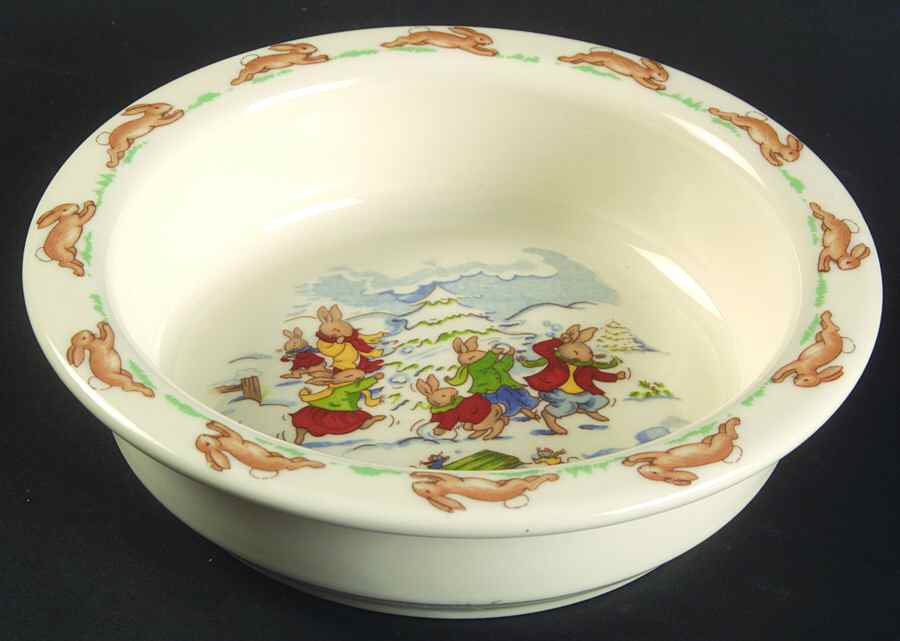 Bunnykins (Albion Shape) 6" Round Baby Plate by Royal Doulton-1
