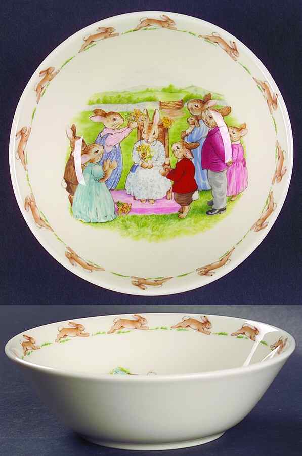 Bunnykins (Albion Shape) Coupe Cereal Bowl by Royal Doulton-1