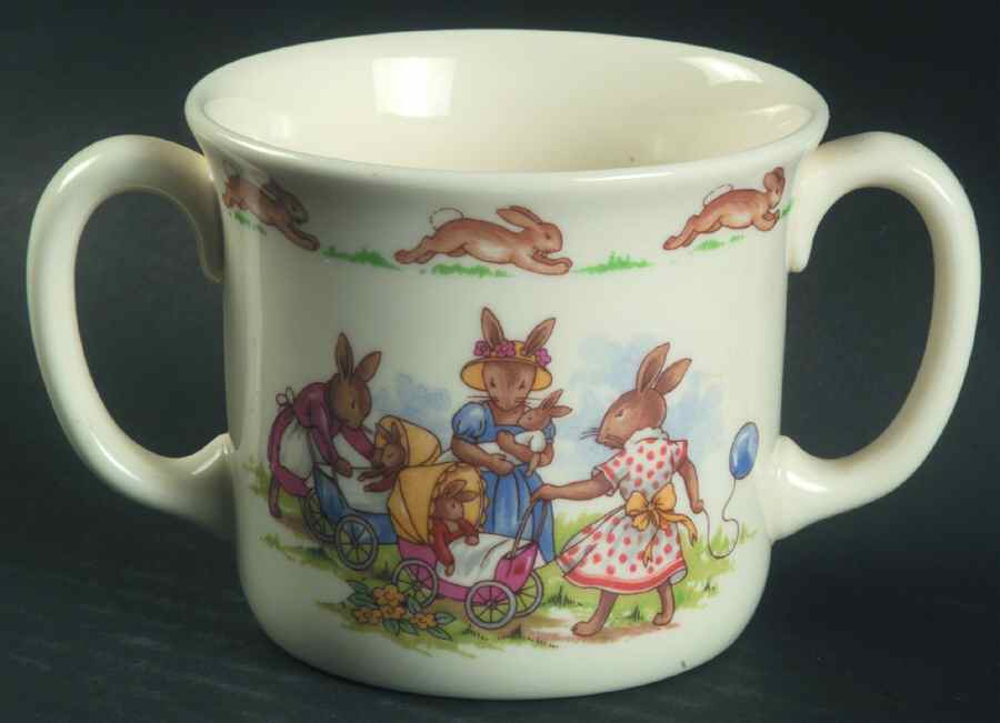Bunnykins (Albion Shape) 2 Handled Hug a Mug Mug by Royal Doulton-1