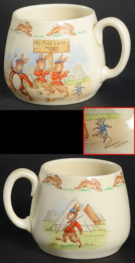 Bunnykins (Albion Shape) 1 Handle Don Mug by Royal Doulton-1