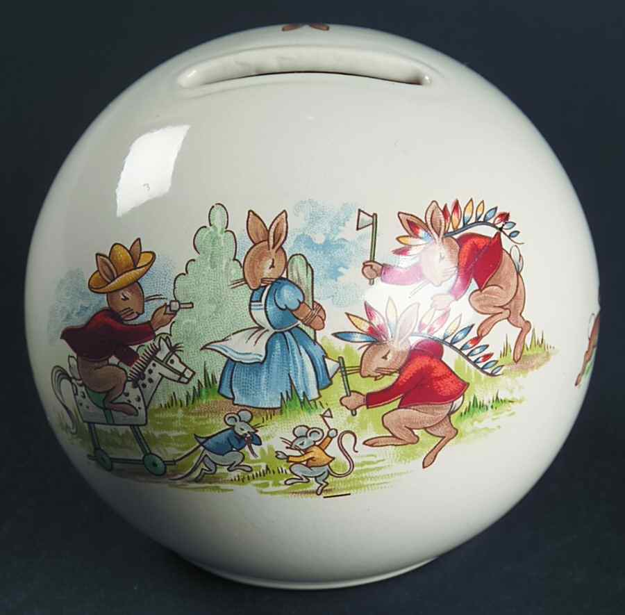 Bunnykins (Albion Shape) Bank by Royal Doulton-1