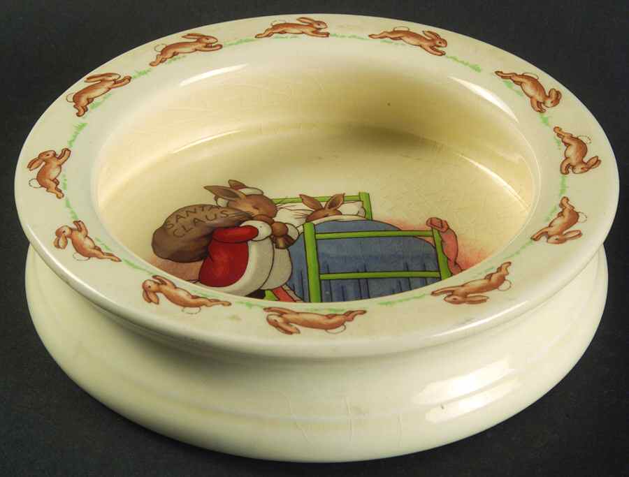 Bunnykins (Albion Shape) 6" Round Baby Plate by Royal Doulton-1