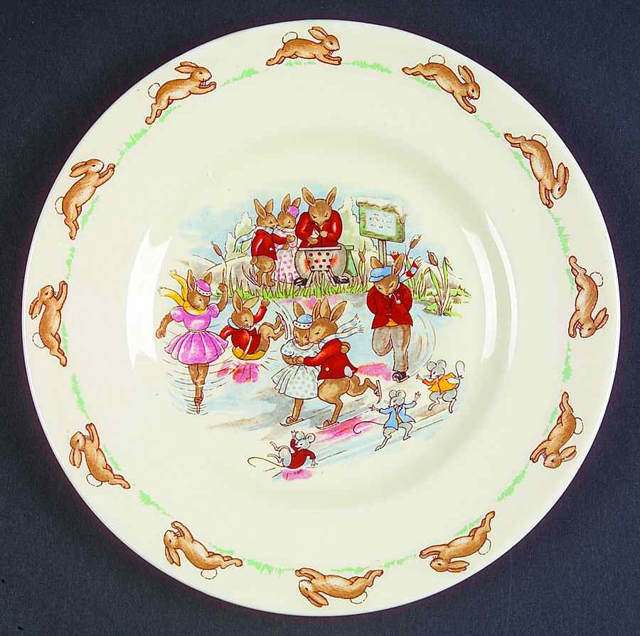 Bunnykins (Albion Shape) Bread & Butter Plate by Royal Doulton-1