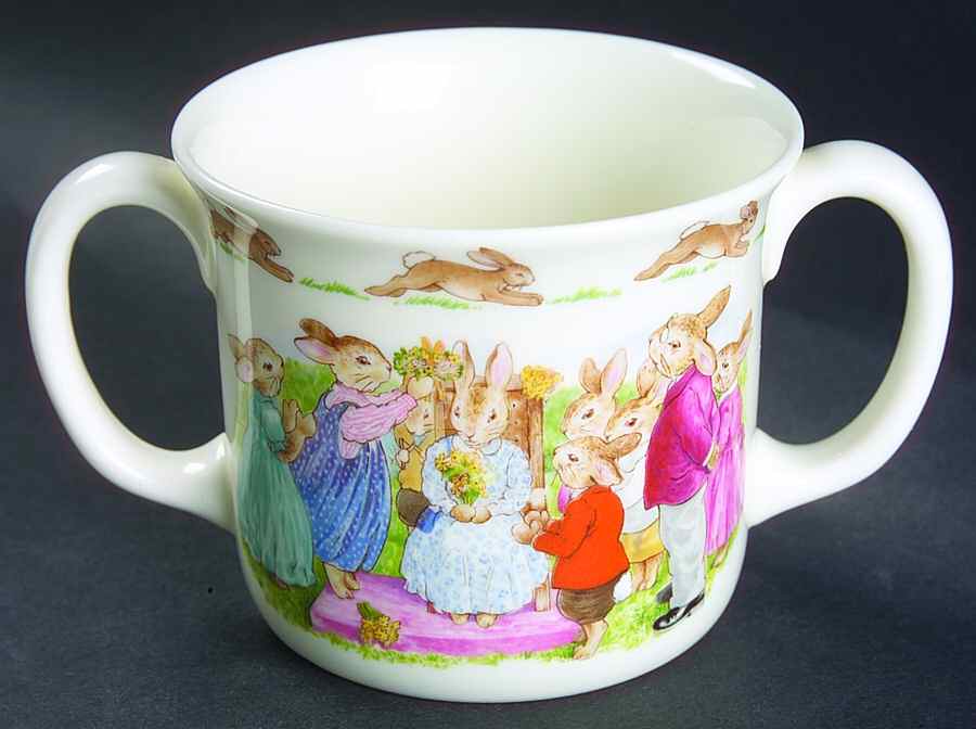 Bunnykins (Albion Shape) 2 Handled Hug a Mug Mug by Royal Doulton-1