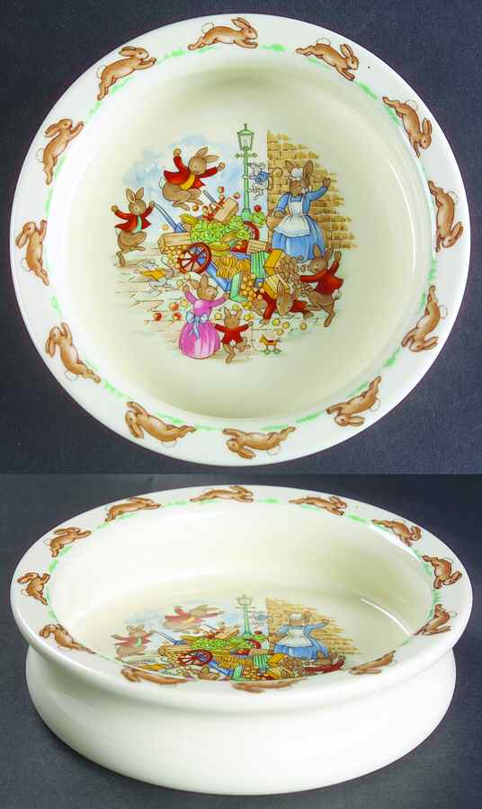 Bunnykins (Albion Shape) 6" Round Baby Plate by Royal Doulton-1