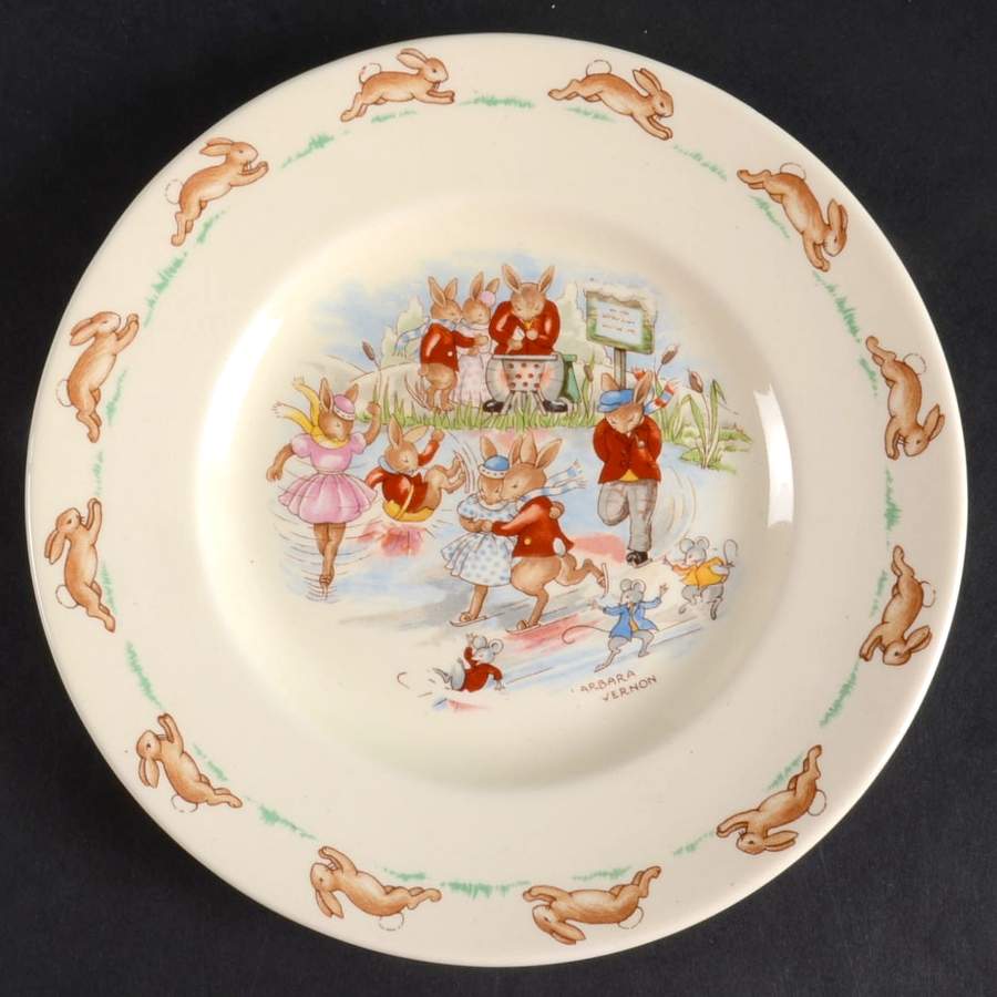Bunnykins (Albion Shape) Bread & Butter Plate by Royal Doulton-1