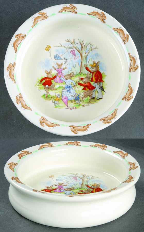 Bunnykins (Albion Shape) 6" Round Baby Plate by Royal Doulton-1