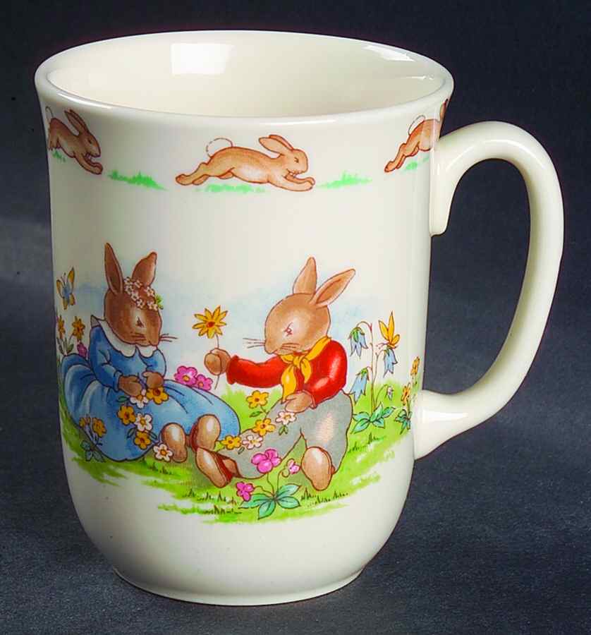 Bunnykins (Albion Shape) 1 Handle Don Beaker by Royal Doulton-1