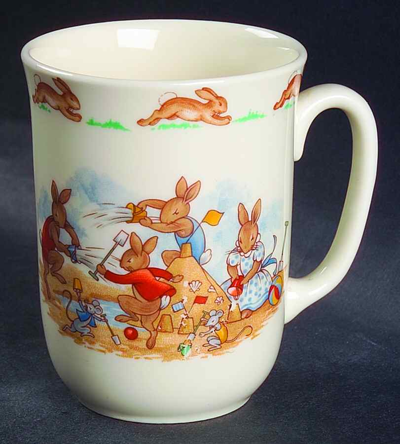 Bunnykins (Albion Shape) 1 Handle Don Beaker by Royal Doulton-1