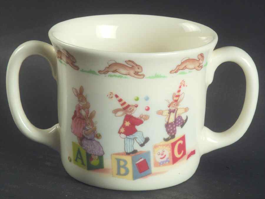 Bunnykins (Albion Shape) 2 Handled Hug a Mug Mug by Royal Doulton-1
