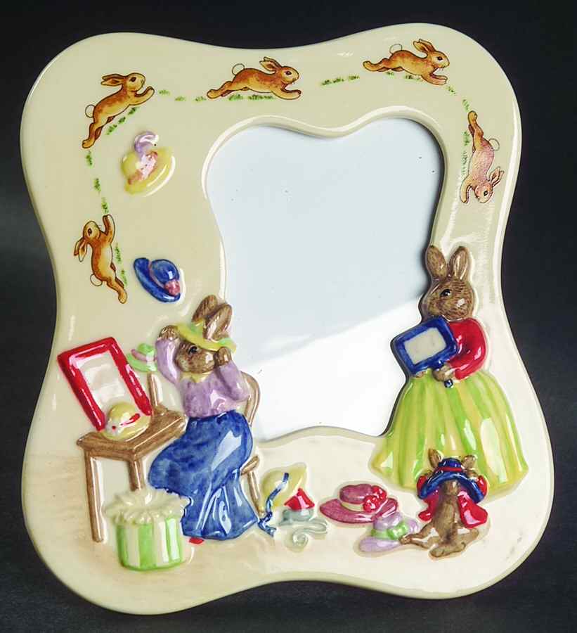 Bunnykins (Albion Shape) 2" X 3" Pretty As Picture Frame by Royal Doulton-1
