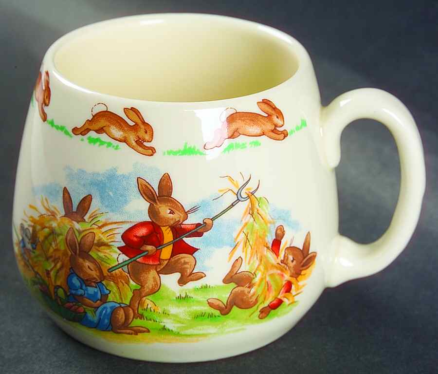 Bunnykins (Albion Shape) 1 Handle Don Mug by Royal Doulton-1