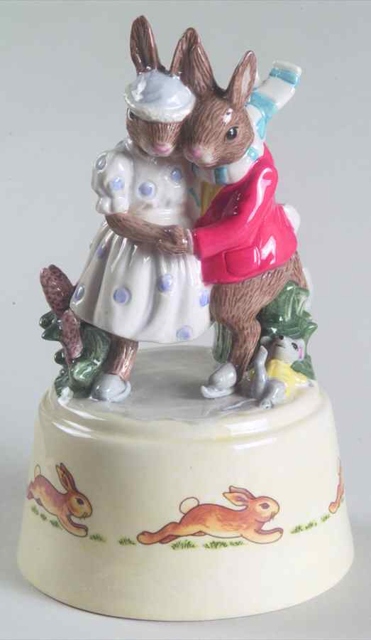 Bunnykins (Albion Shape) Musical Figurine by Royal Doulton-1