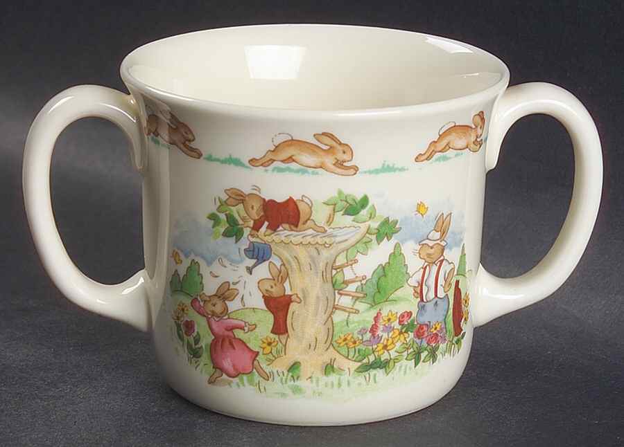 Bunnykins (Albion Shape) 2 Handled Hug a Mug Mug by Royal Doulton-1