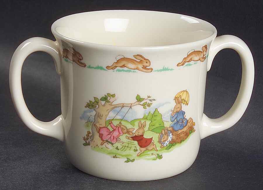 Bunnykins (Albion Shape) 2 Handled Hug a Mug Mug by Royal Doulton-1