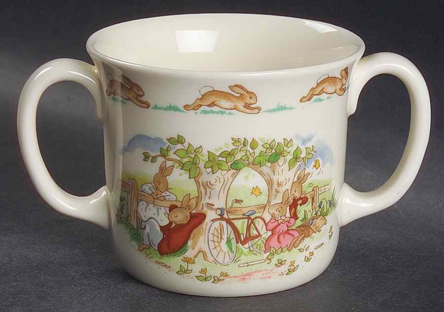 Bunnykins (Albion Shape) 2 Handled Hug a Mug Mug by Royal Doulton-1