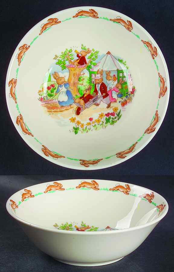 Bunnykins (Albion Shape) Coupe Cereal Bowl by Royal Doulton-1