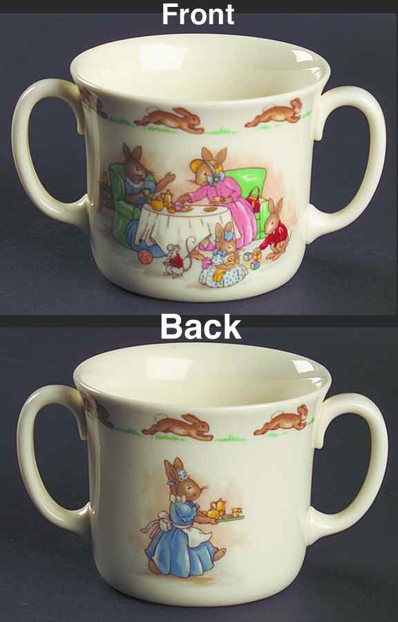 Bunnykins (Albion Shape) 2 Handled Hug a Mug Mug by Royal Doulton-1