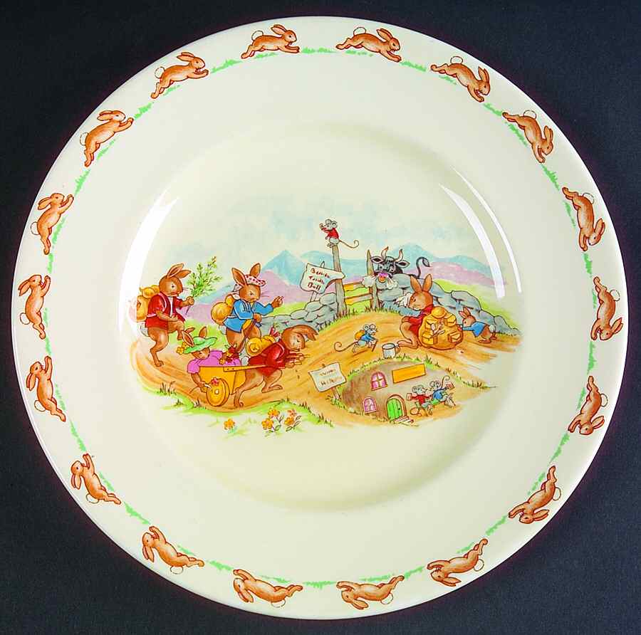 Bunnykins (Albion Shape) Salad Plate by Royal Doulton-1