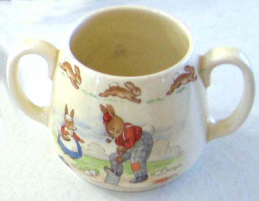 Bunnykins (Albion Shape) 2 Handle Don Mug by Royal Doulton-1