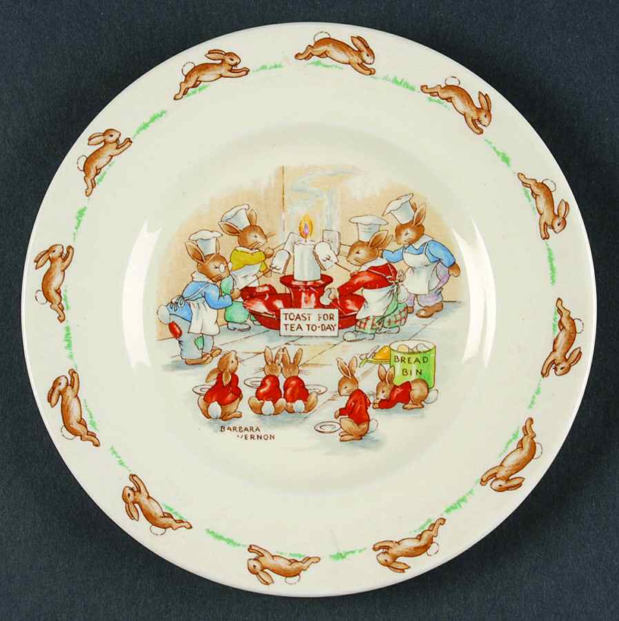 Bunnykins (Albion Shape) Bread & Butter Plate by Royal Doulton-1