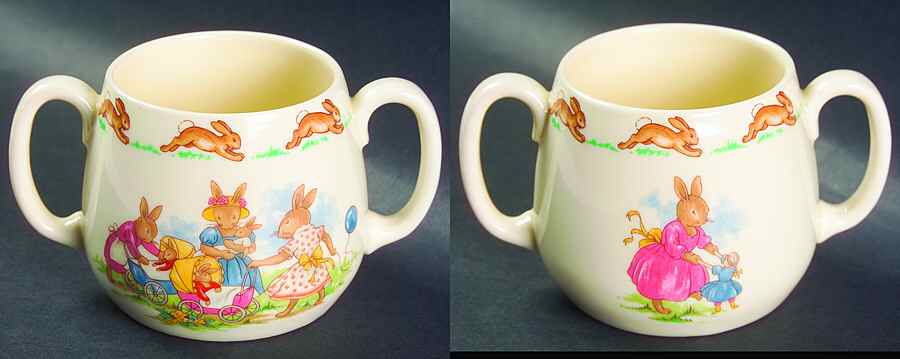 Bunnykins (Albion Shape) 2 Handle Don Mug by Royal Doulton-1