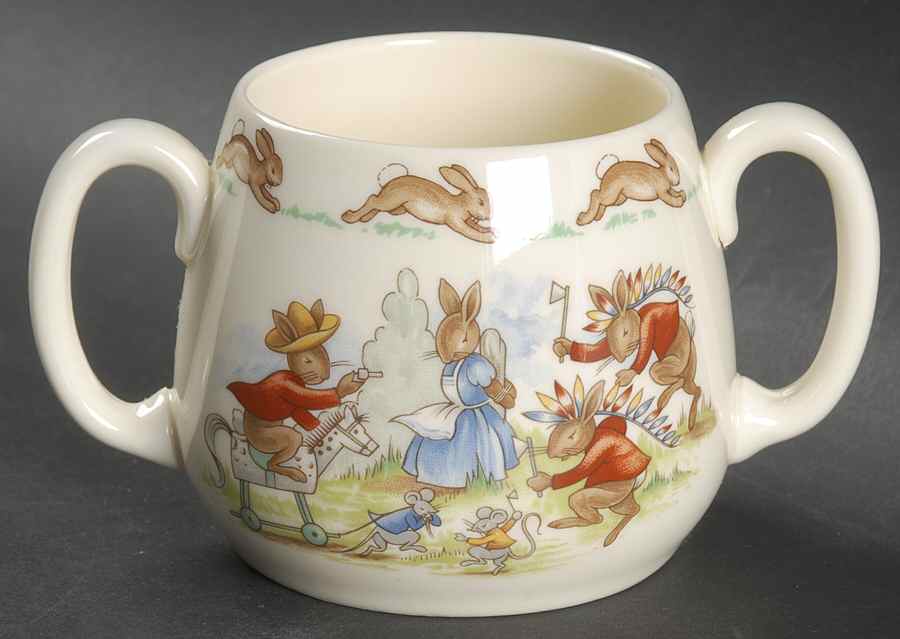 Bunnykins (Albion Shape) 2 Handle Don Mug by Royal Doulton-1