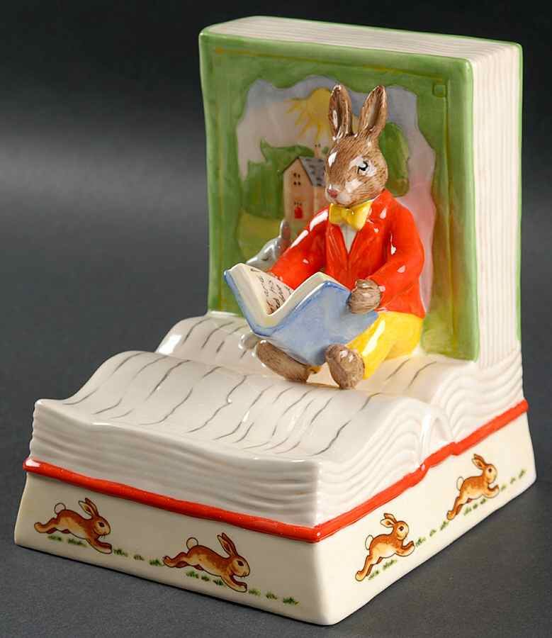 Bunnykins (Albion Shape) Figural China Bookend by Royal Doulton-1