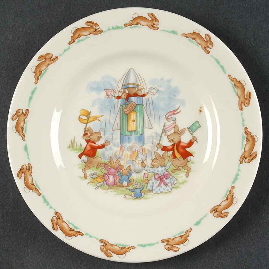 Bunnykins (Albion Shape) Bread & Butter Plate by Royal Doulton-1