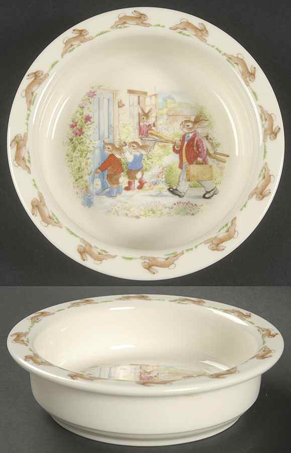 Bunnykins (Albion Shape) 6" Round Baby Plate by Royal Doulton-1