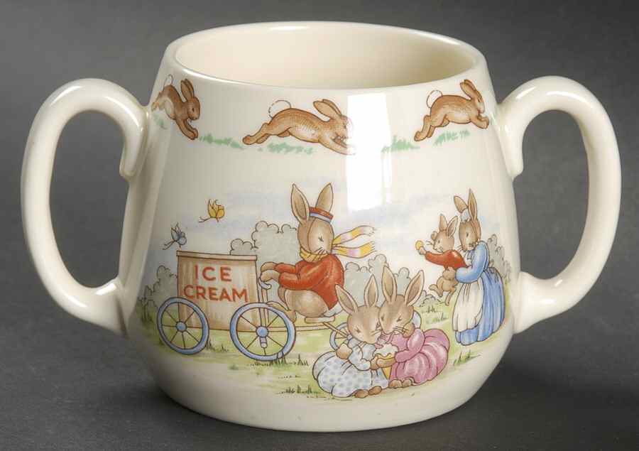 Bunnykins (Albion Shape) 2 Handle Don Mug by Royal Doulton-1
