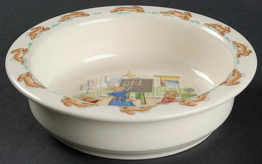 Bunnykins (Albion Shape) 6" Round Baby Plate by Royal Doulton-1