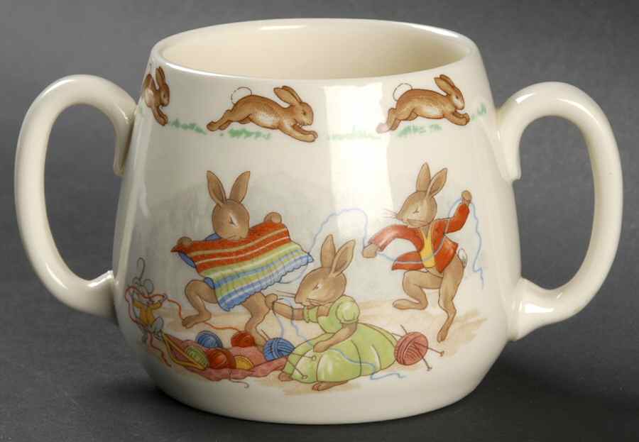 Bunnykins (Albion Shape) 2 Handle Don Mug by Royal Doulton-1