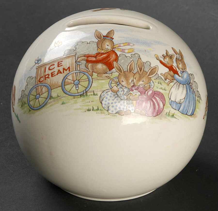 Bunnykins (Albion Shape) Bank by Royal Doulton-1