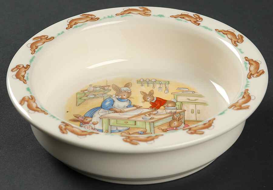 Bunnykins (Albion Shape) 6" Round Baby Plate by Royal Doulton-1