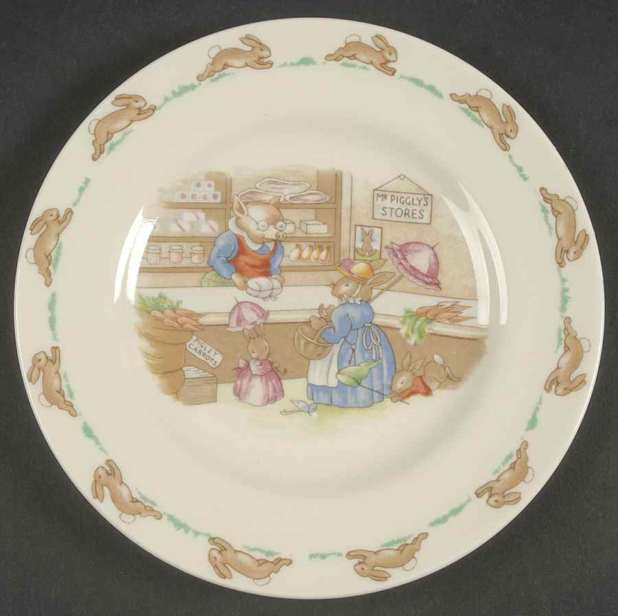 Bunnykins (Albion Shape) Bread & Butter Plate by Royal Doulton-1